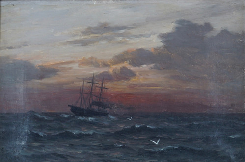 Dampskip i rom sjø 1884