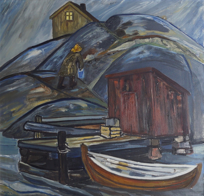 Aulie, Reidar (1904-1977), Hjalmar i regn 1949