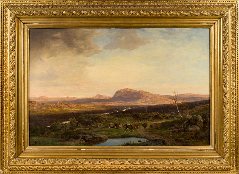 Eckersberg, Johan Fredrik (1822-1870), På seteren 1864