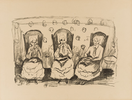Munch, Edvard, Tre gamle damer (1922)