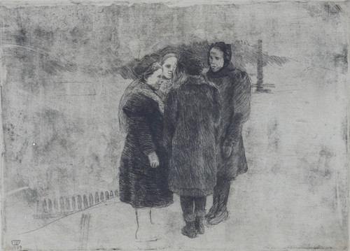 Fire pratende jenter 1909