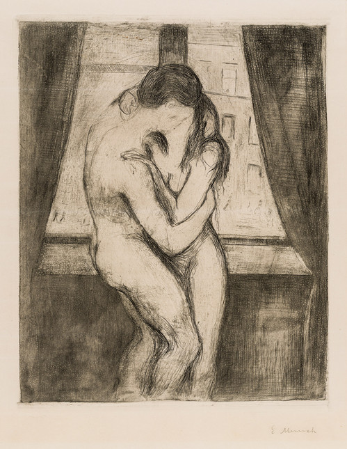 Munch, Edvard, Kyss (1895)