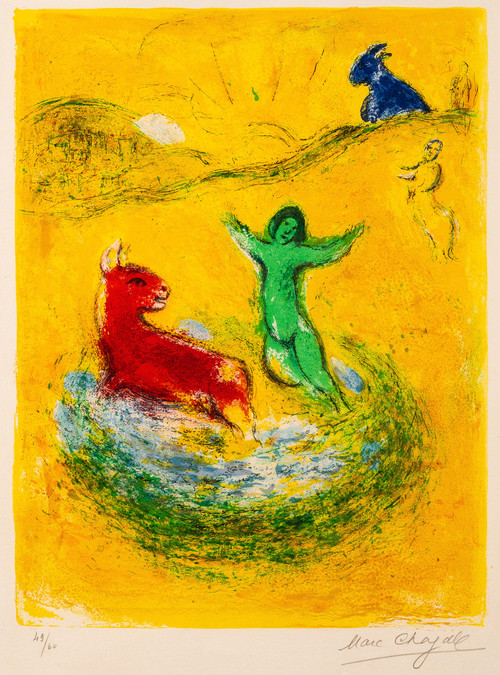Chagall, Marc (1887-1985), Le Piège à loups, from Daphnis et Chloé, 1961