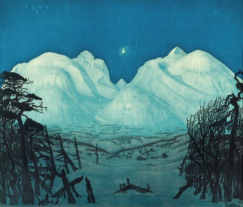 Winter Night in the Mountains of Rondane 1917