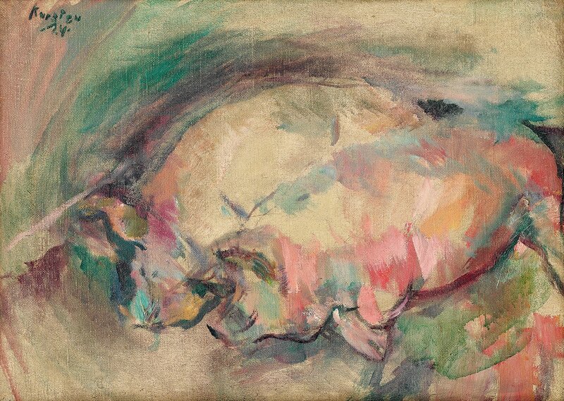 To liggende griser, Staur 1924