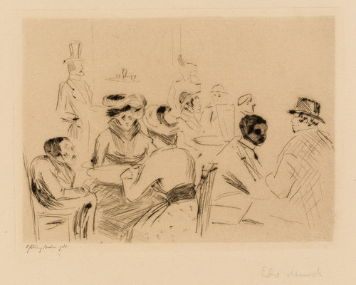 Munch, Edvard, Kafé Bauer (1902)