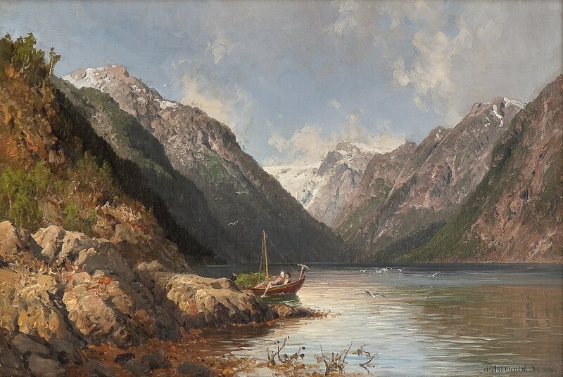 Vetlefjorden ved Balholmen 1886