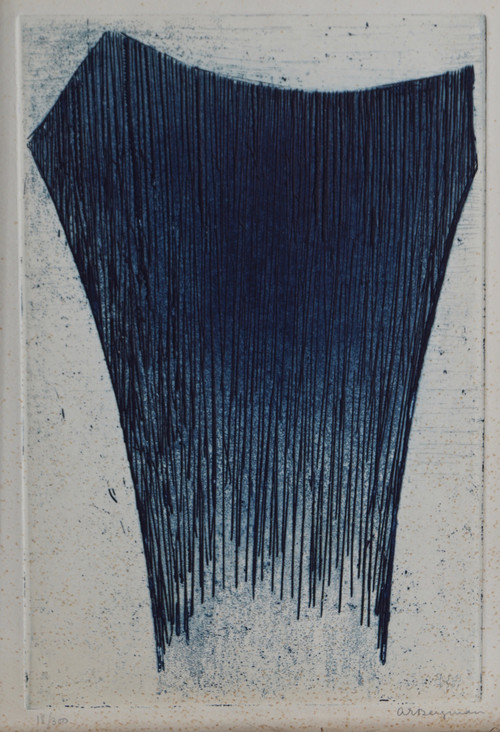 Hefte/plakat for maleriutstilling i Paris 1958