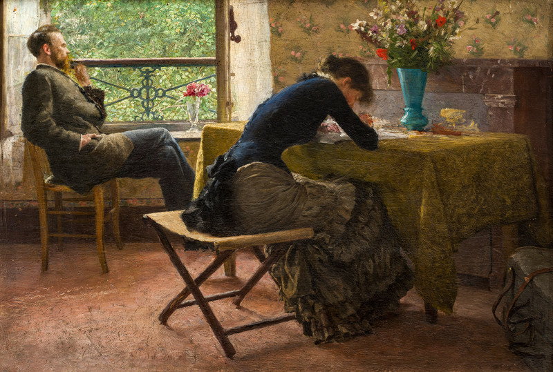 Werenskiold, Erik (1855-1938), You and me, 1887