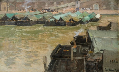 Barges on the Seine 1892