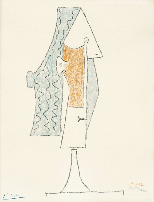 Picasso, Pablo, Kvinnehode 1957, 1957