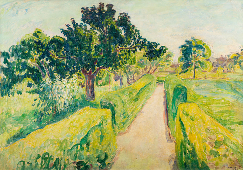 Kavli, Arne (1878-1970), Solskinn i hagen 1913*