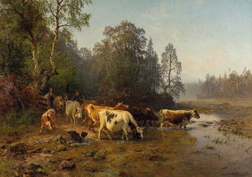 Askevold, Anders, Utenfor grinden 1873, 1873