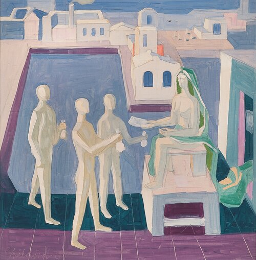 Figures in a City Landscape