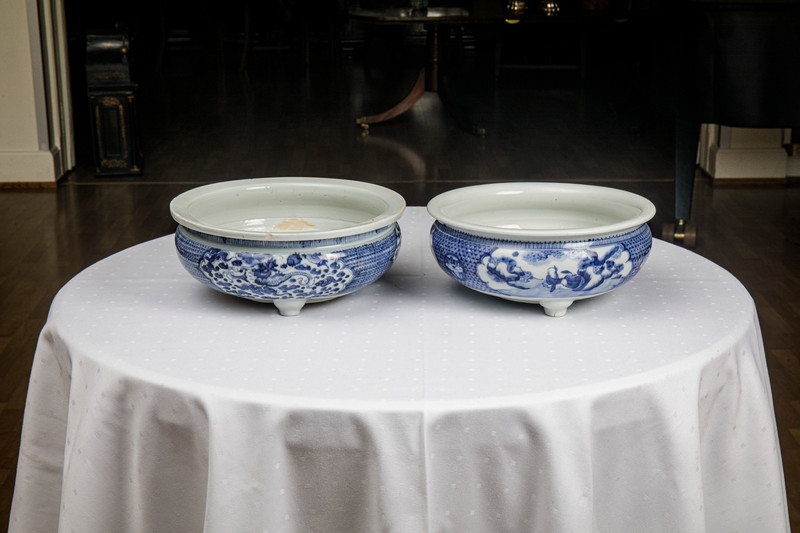 Et par kinesiske røkelseskar, Quan Long, 1736-1795