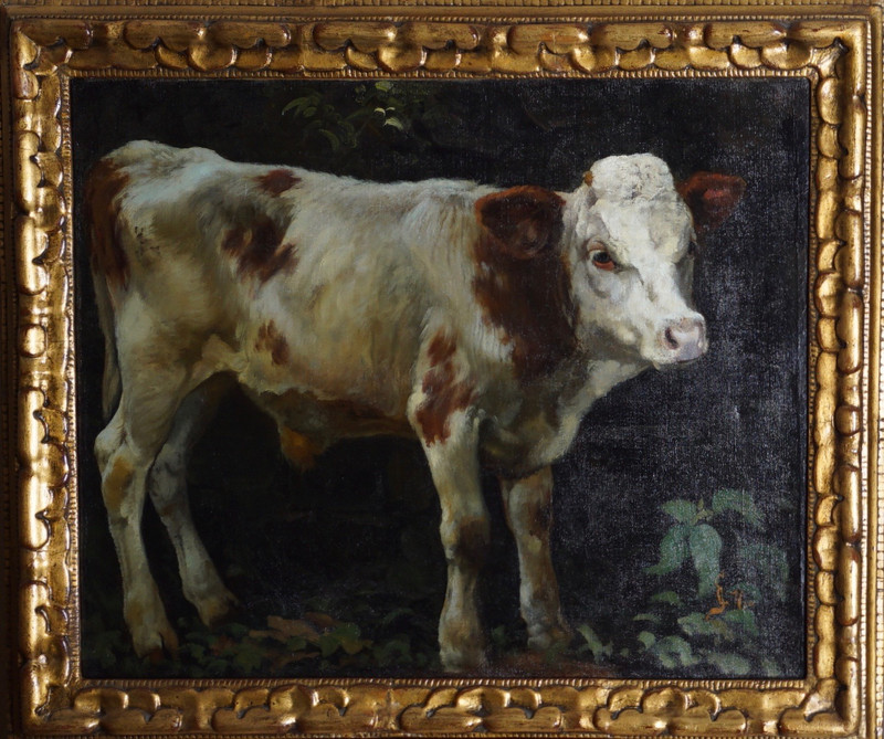Skredsvig, Christian (1854-1924), Study of a Cow 1876