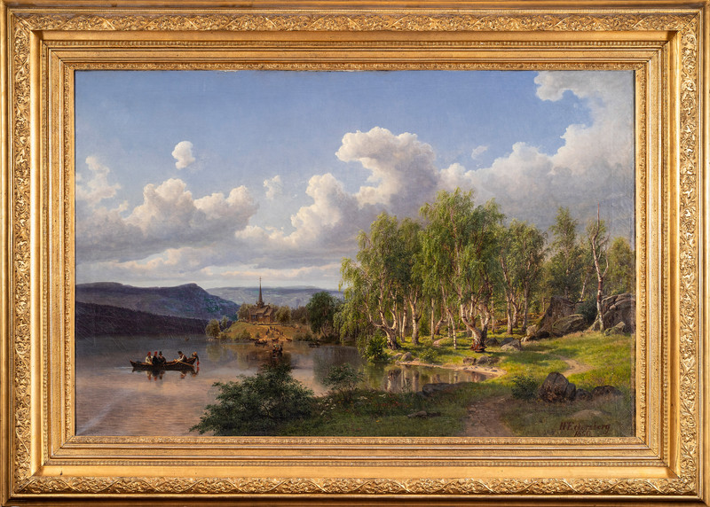 Eckersberg, Johan Fredrik (1822-1870), Nes kirke 1850