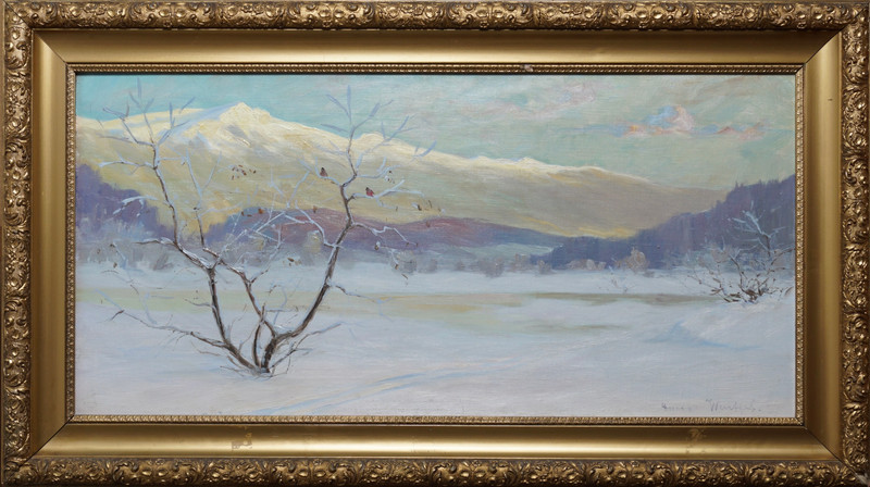 Wentzel, Gustav (1859-1927), Morgensol ved Vang