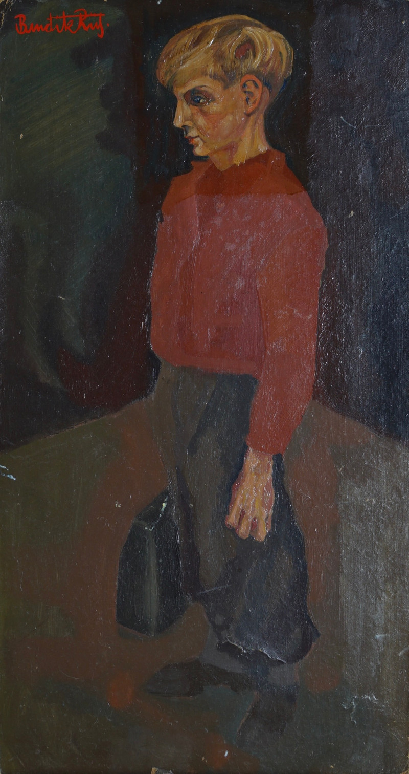 Riis, Bendik (1911-1988), Gutteportrett