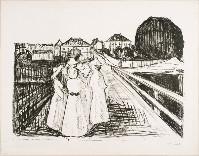 Munch, Edvard (1863-1944), På broen (1912-13)