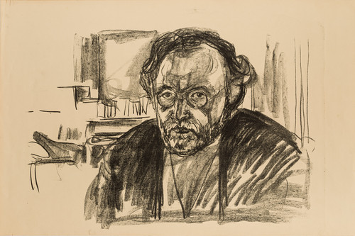 Munch, Edvard, Selvportrett med skjegg (1919)