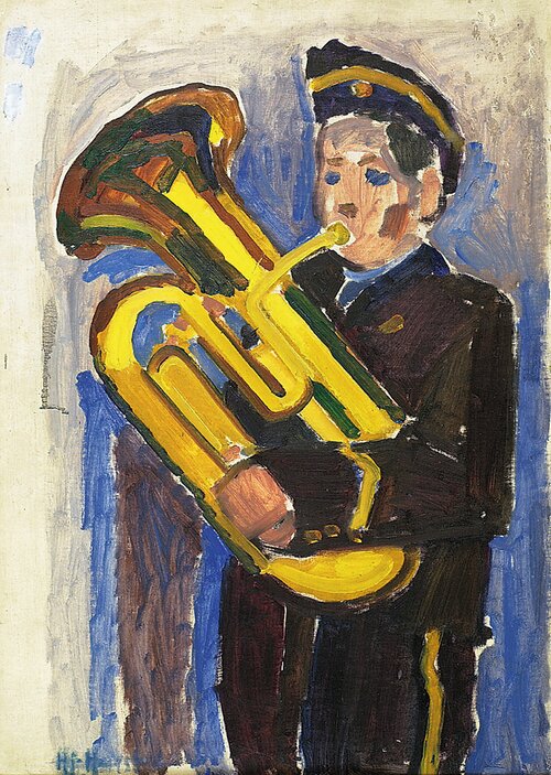 Guttemusikant med tuba 1953