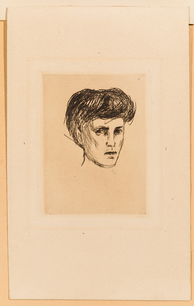 Munch, Edvard (1863-1944), Kvinnehode (1907)