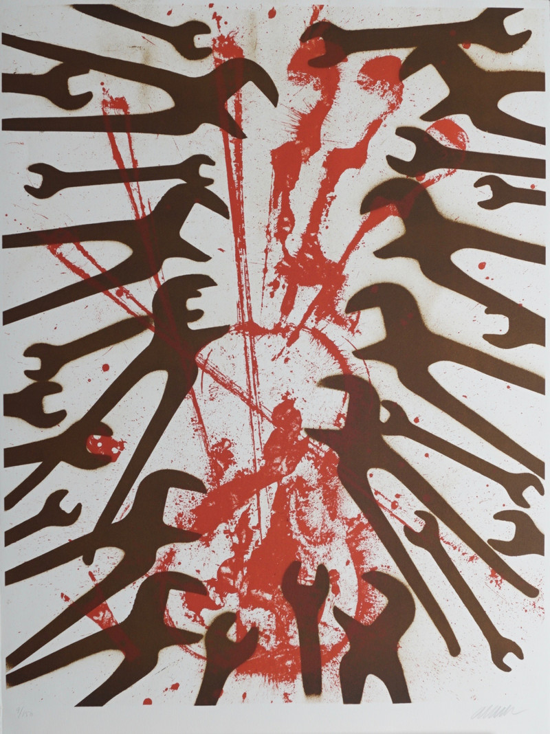 Armand Pierre (Arman), Fernandez (1928-2005), Clés et violon, 1985