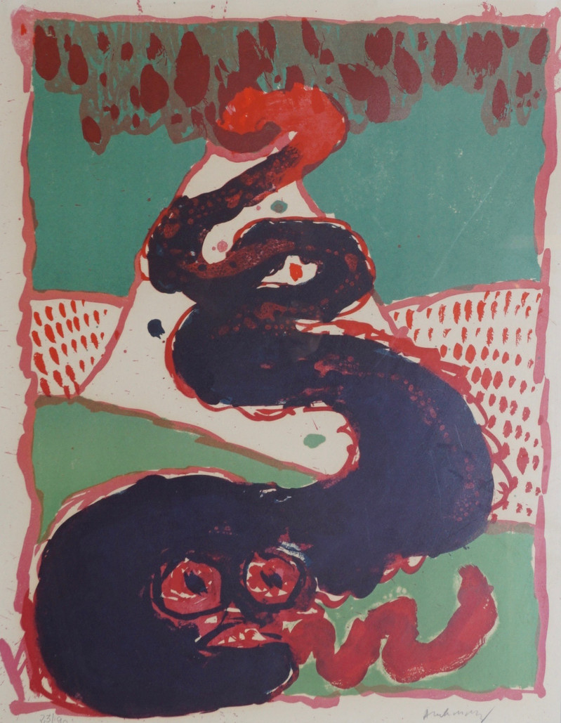 Pierre, Alechinsky (1927-), Figurkomposisjon