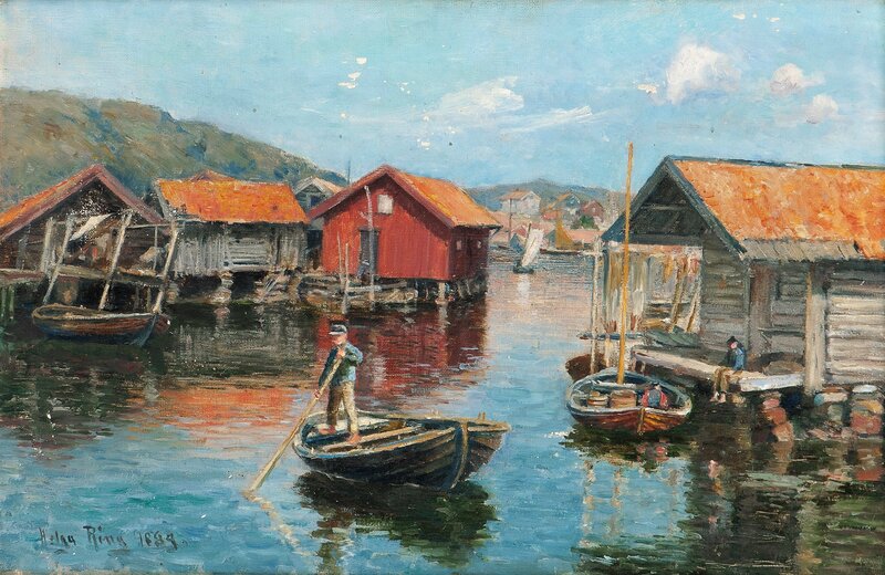 Fra et svensk fiskerleie 1889