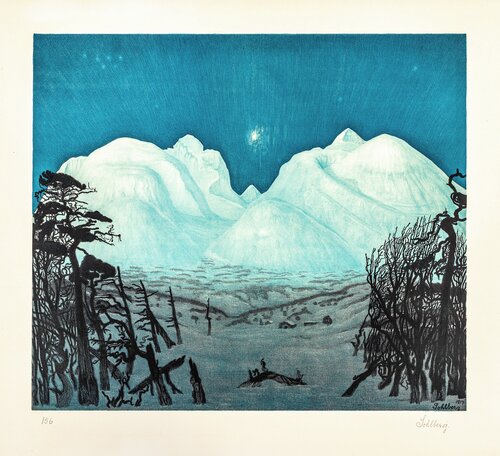 Sohlberg, Harald, Vinternatt i Rondane 1917, 1917