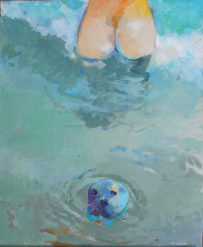 Casford, Michael (1940-2005), Bathing Woman and Seal*