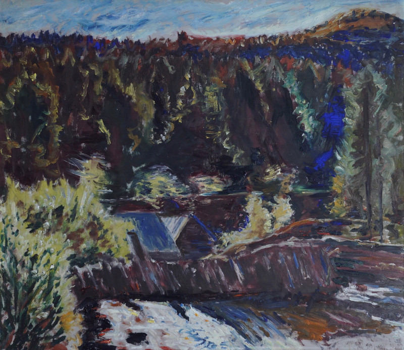 Sørensen, Henrik (1882-1962), Myllarfossen i Grungedal 1933