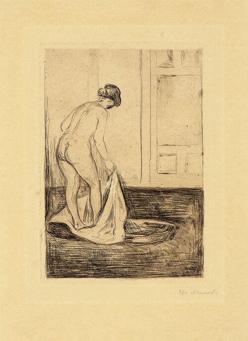 Woman Taking a Bath