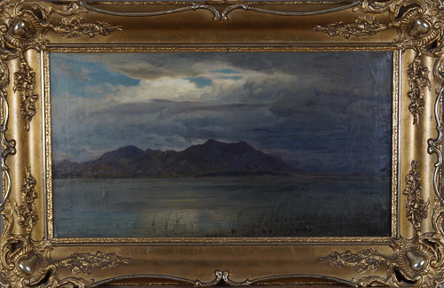 Gude, Hans Fredrik, Fra Chiemsee 1867, 1867