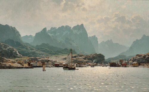 Fra Reine i Lofoten 1880