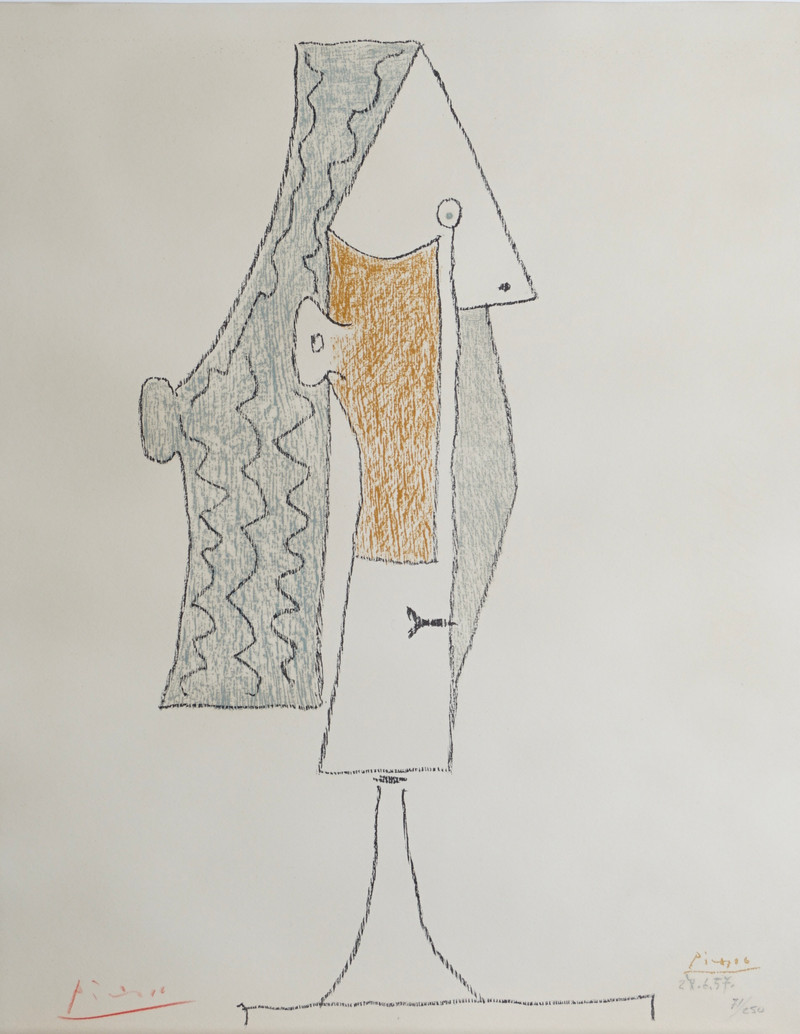 Picasso, Pablo (1881-1973), Kvinnehode 1957