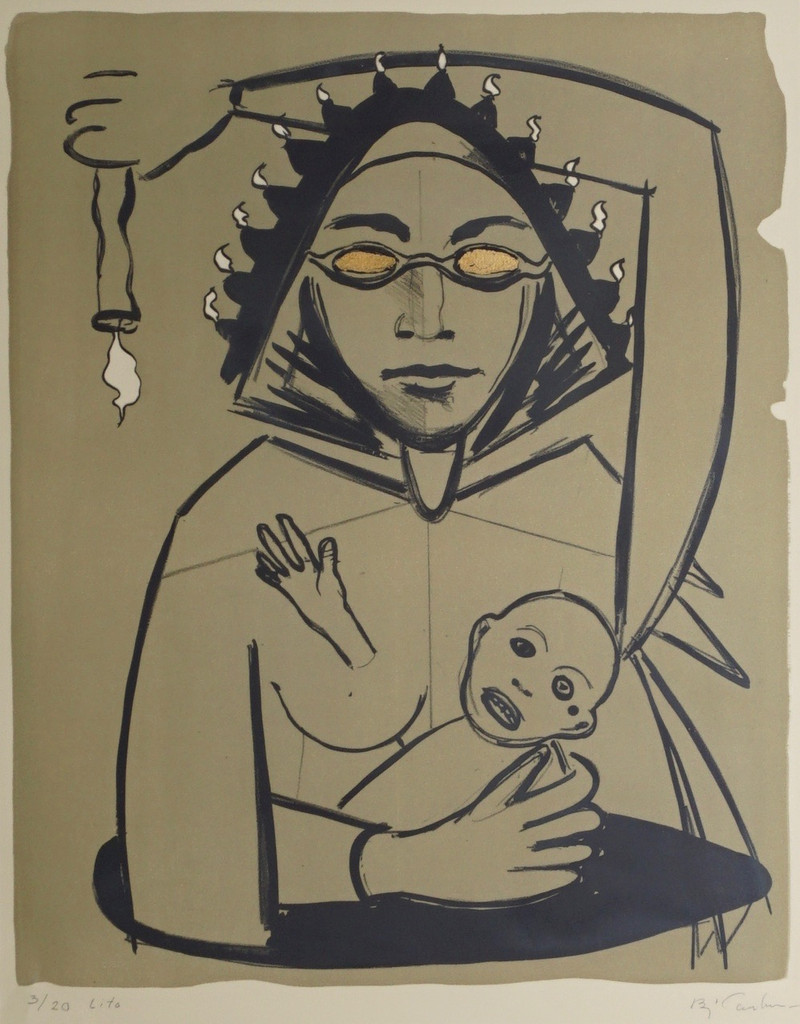 Carlsen, Bjørn (1945-), Mother and Child