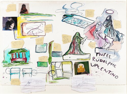 Melgaard, Bjarne, Uten tittel (Musée Rudolph Valentino) 1997, 1997