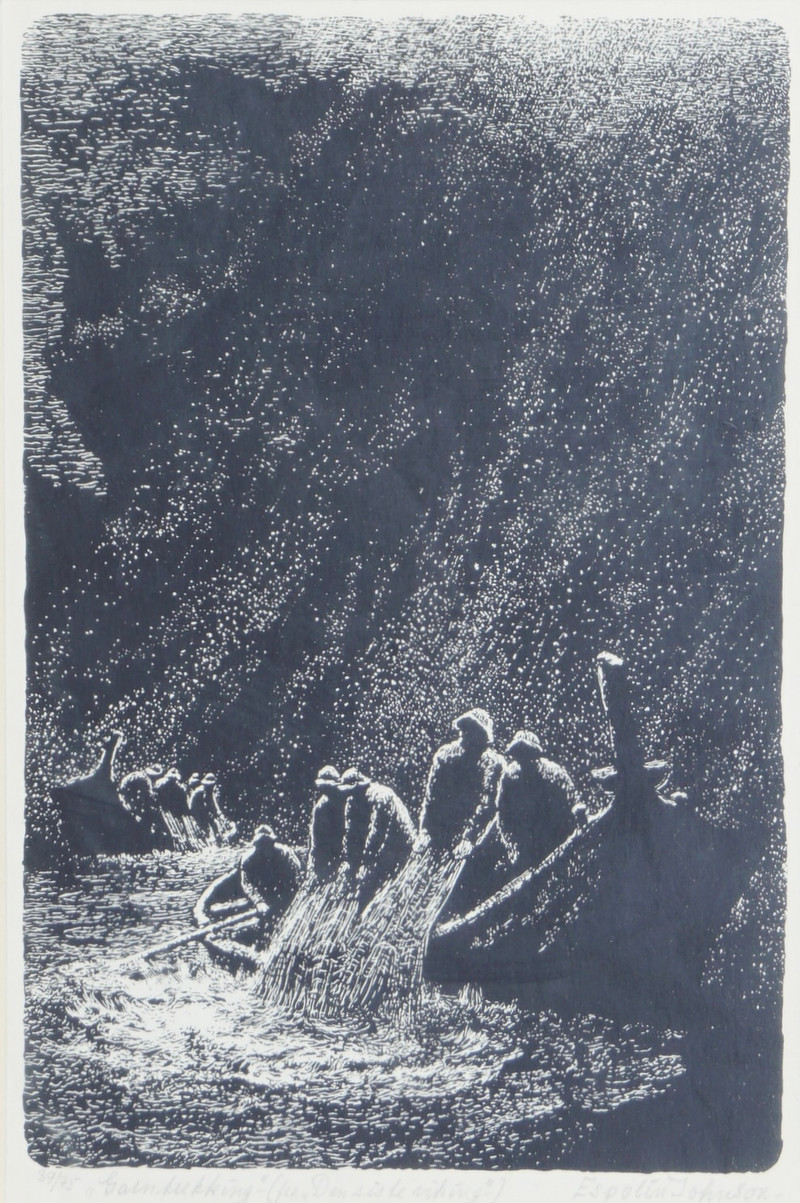Johnson, Kaare Espolin (1907-1994), Garntrekking, 1974