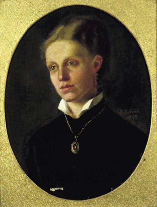 Portrett av Johanne Henrikke Scheel 1879