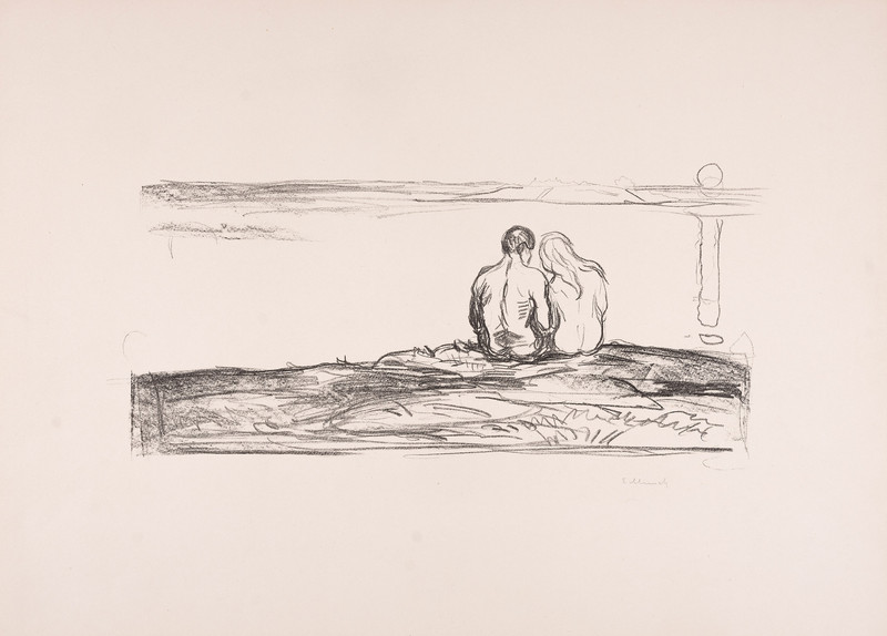 Munch, Edvard (1863-1944), Solgt som kat. 1: Måneoppgang (1908-09)*