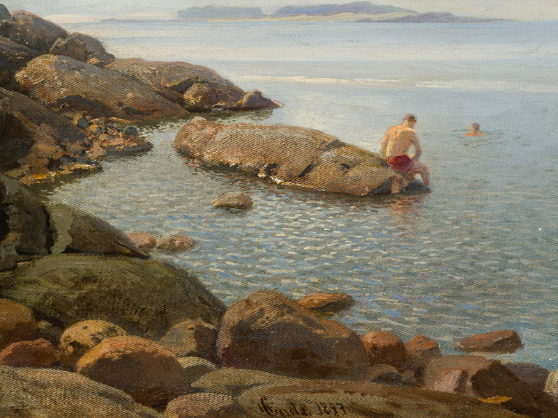 Gude, Hans Fredrik (1825-1903), Fra Feste 1897