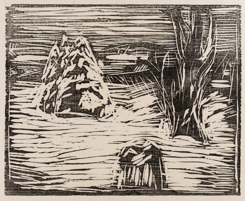 Munch, Edvard, Hagen i snø I (1913)