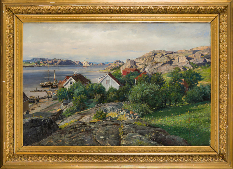 Hansteen, Nils (1855-1912), Loshavn, ytre Oslofjord 1884