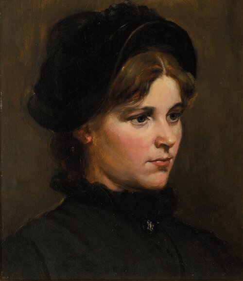 Portrett av ung dame