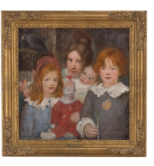 Gjøglerfamilie (barnebilde) 1904