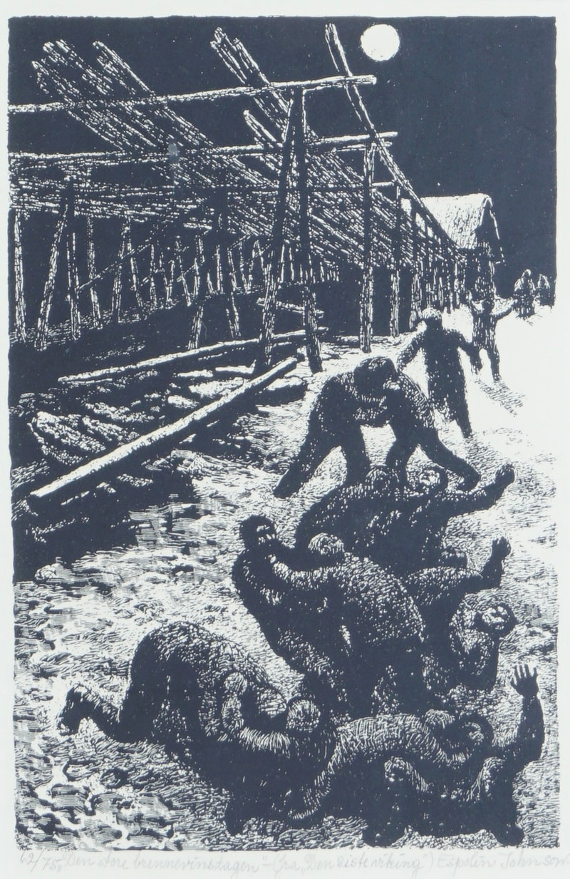 Johnson, Kaare Espolin (1907-1994), Den store brennevinsdagen, 1974