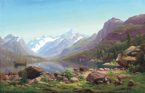 Norsk landskap 1855