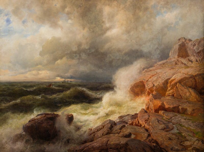 Storm on the Norwegian Coast 1864
